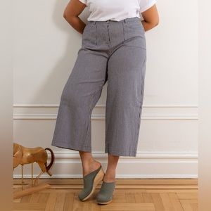 Loup Simone Pants Train Conductor Stripes Size Large